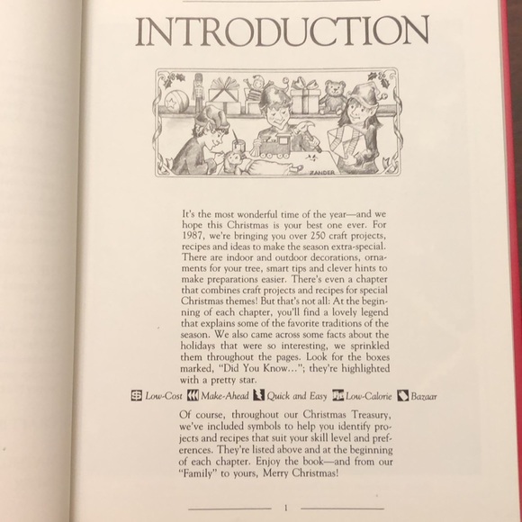 1987 Family Circle Christmas Treasury book - Picture 5 of 8